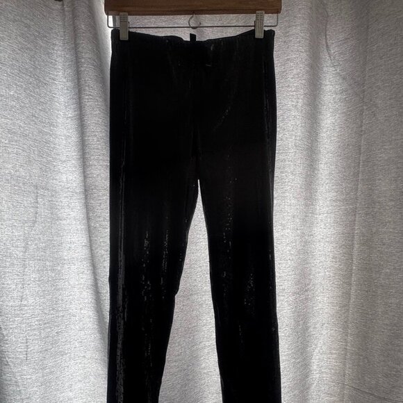 Black Sequin leggings size small like new - Picture 1 of 3